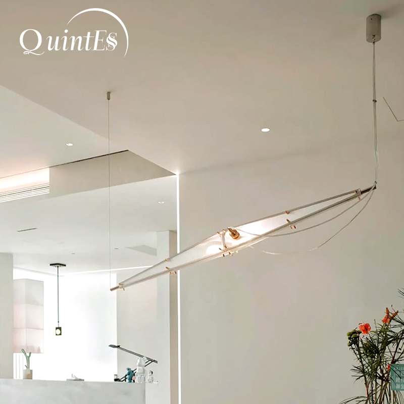 Home Bathroom Lighting Design - LED Glass Chandelier Minimalist Design Silver