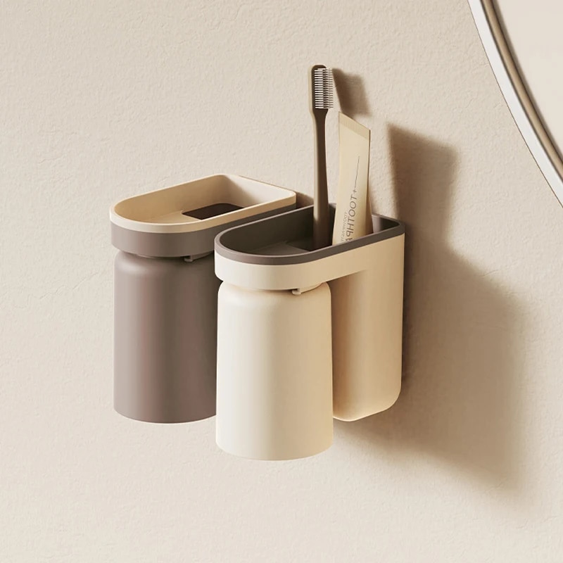 Home Bathroom Organizer - 1 Pc Innovative Toothbrush Storage Rack