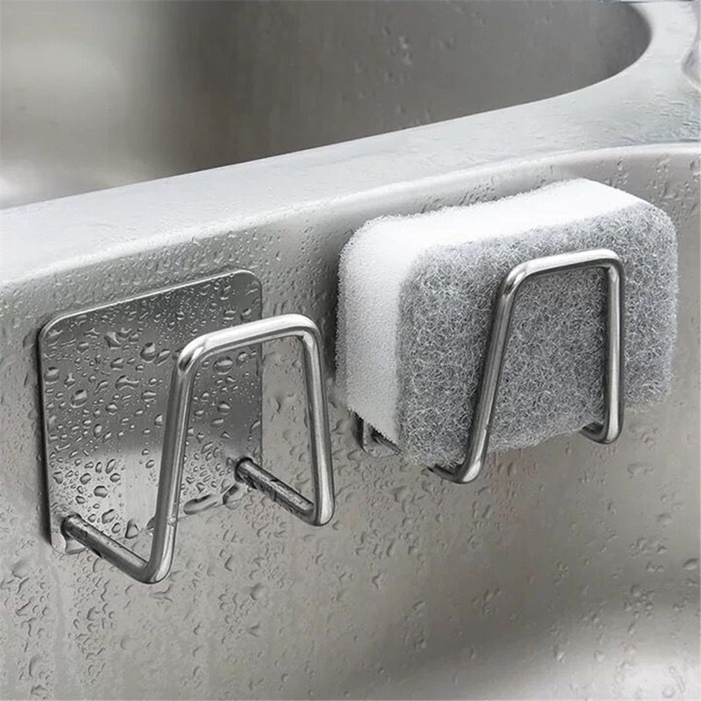Home Bathroom Sink - Kitchen Adhesive Strong Wall Hanger Hook