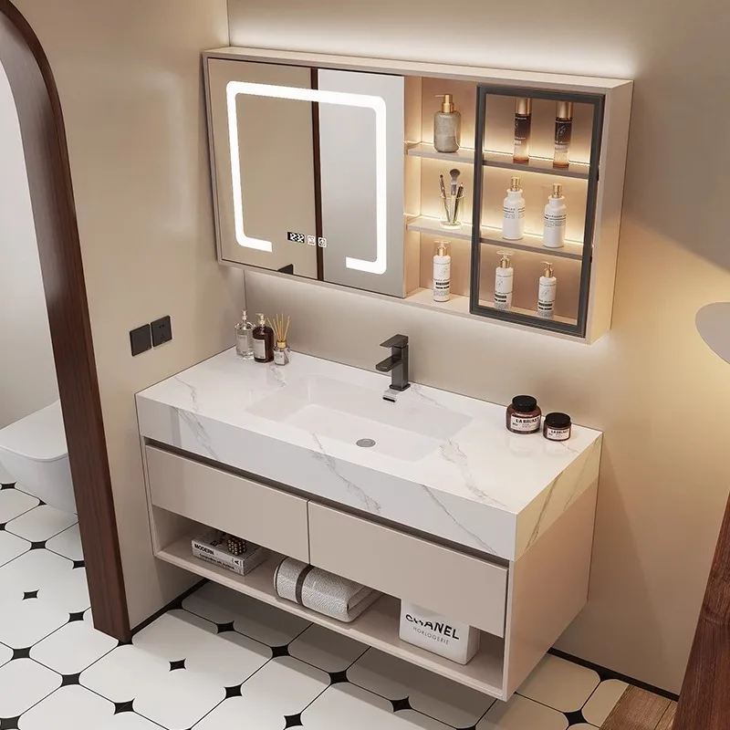 Home Bathroom Sink - Modern Bathroom Vanity Slate Ceramic Basin