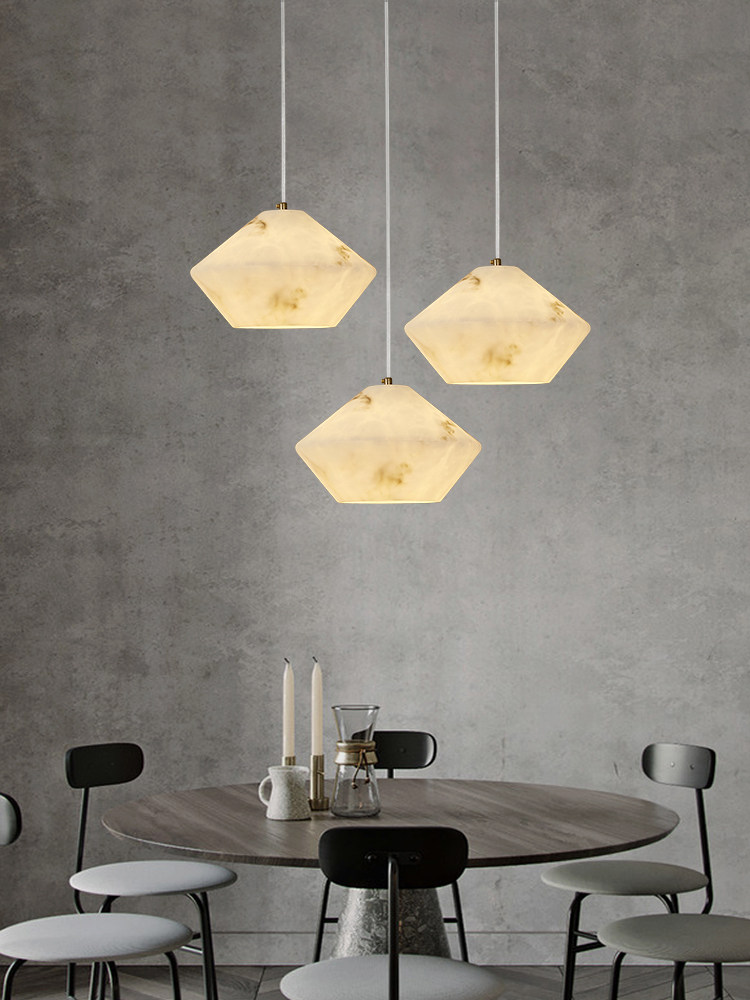 Home Bathroom Lighting Design - Modern Natural Stone Pendant Light Designer