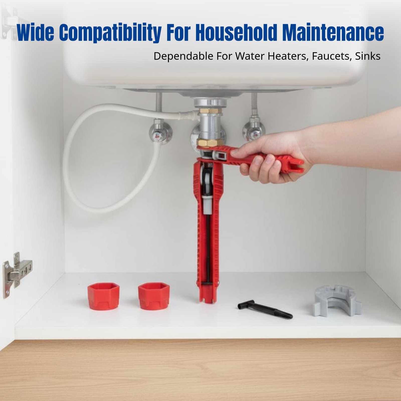 Home Bathroom Sink - Plumbing Sink Wrench, Multifunctional Plastic Tool,