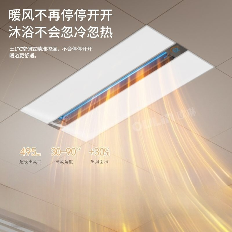 Home Bathroom Exhaust Fan - Smart 3-in-1 Bathroom Ceiling Heater -