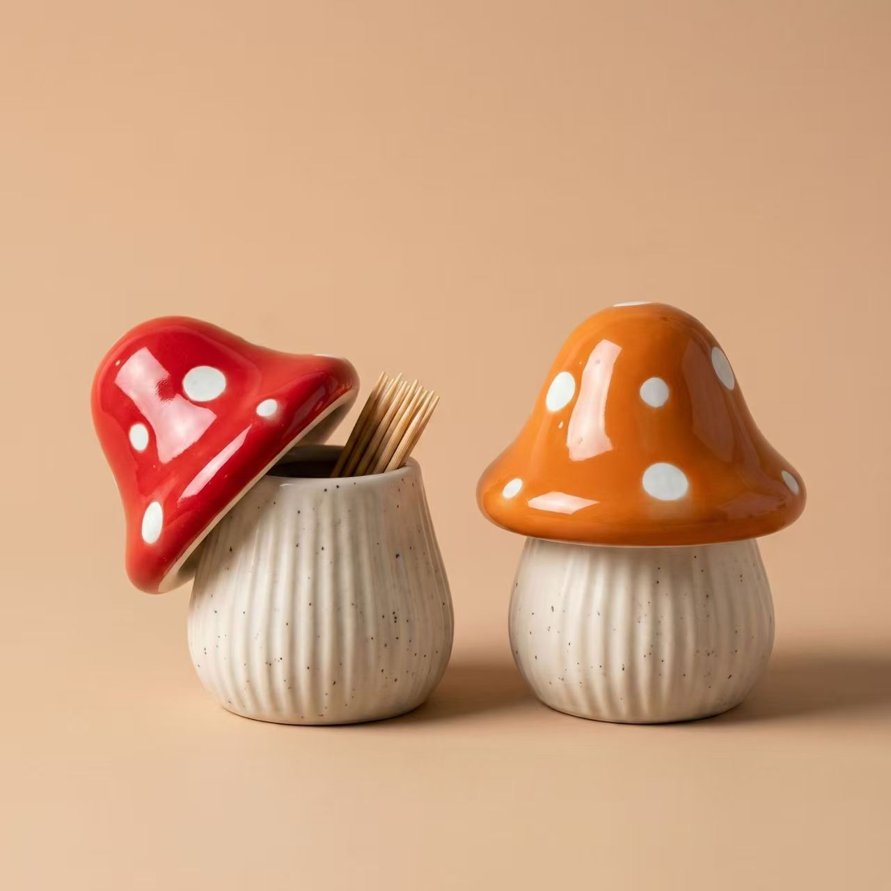 Cartoon Mushroom Ceramic Stora - Home Bathroom Organizer review and price