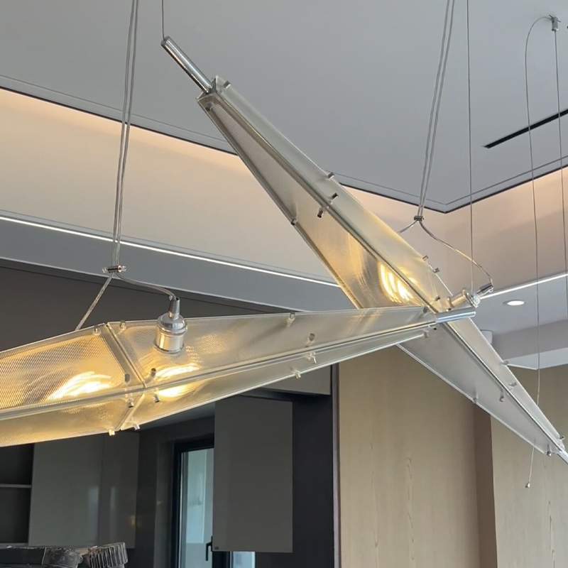 LED Glass Chandelier Minimalis - Home Bathroom Lighting Design review and price
