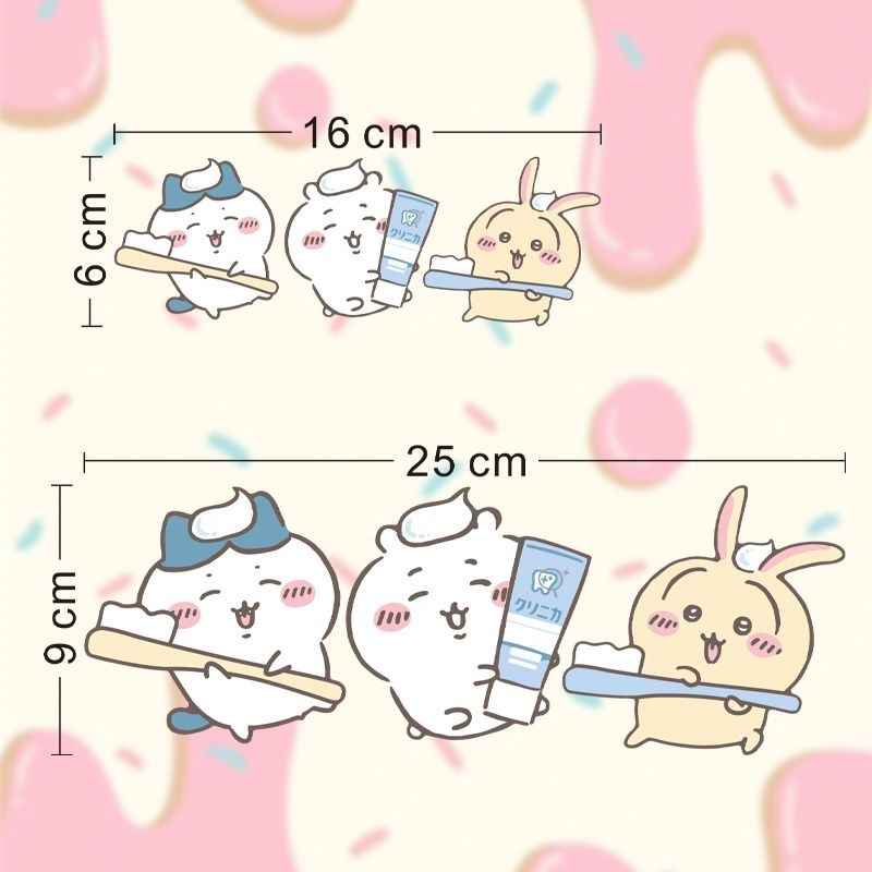 Hot Chiikawa Mirror Stickers S - Japan Bathroom.Home review and price
