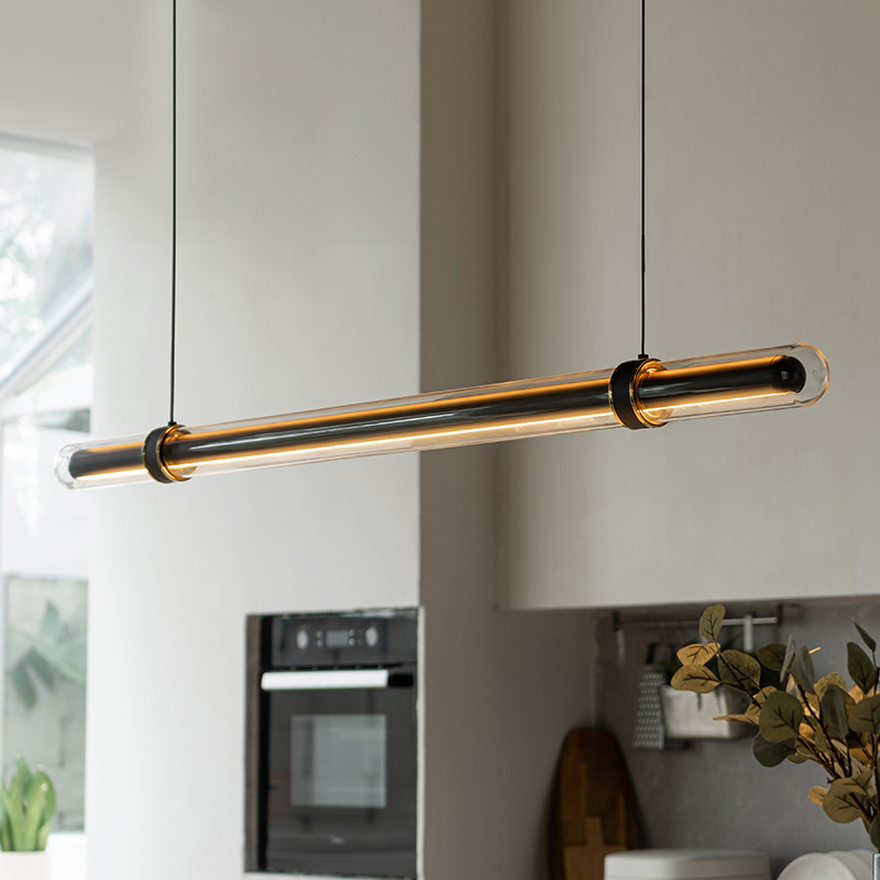 Luxury Black Long Dining Room  - Home Bathroom Lighting Design review and price