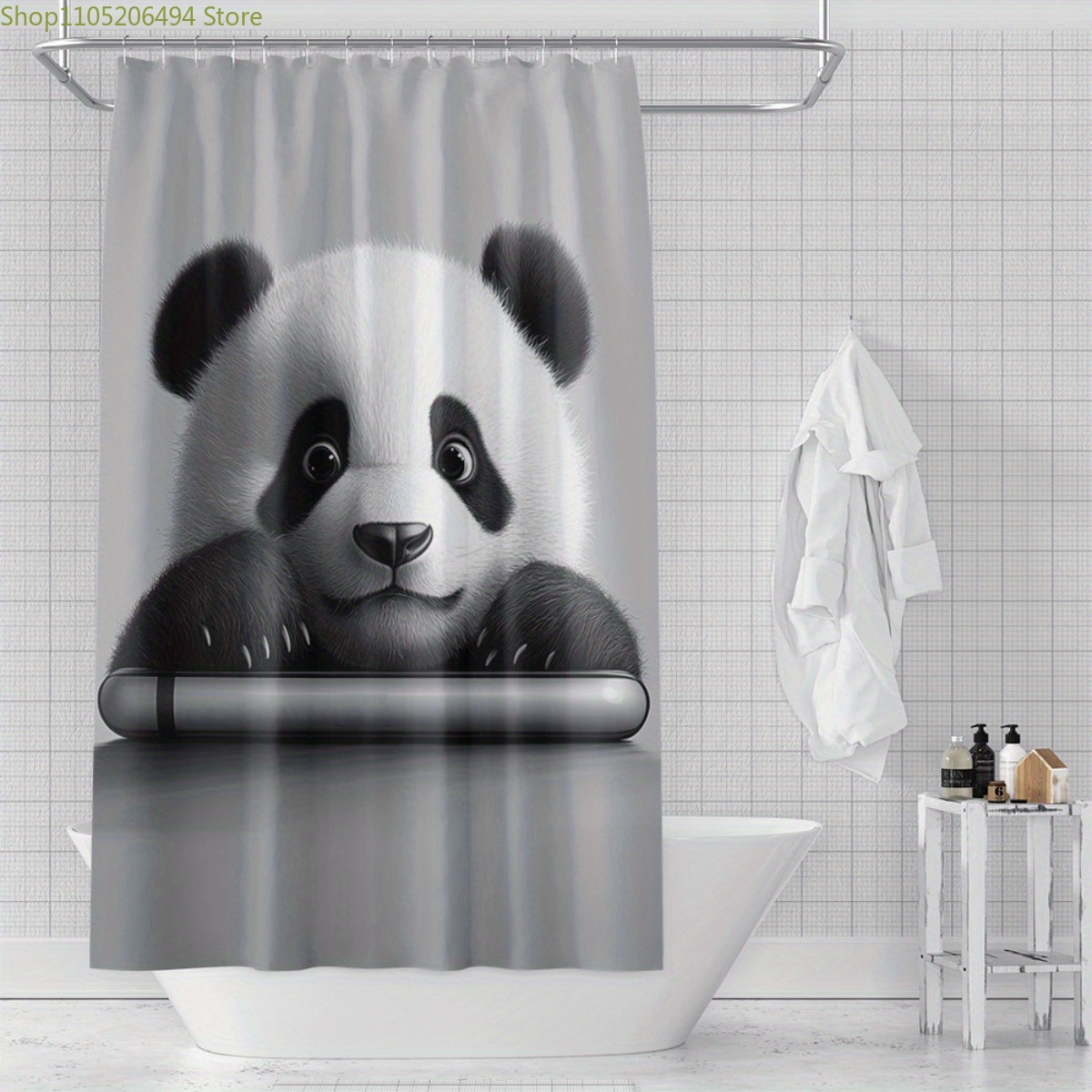 Cute Panda Bear Shower Curtain - Adorable Home Bathroom Ideas review and price