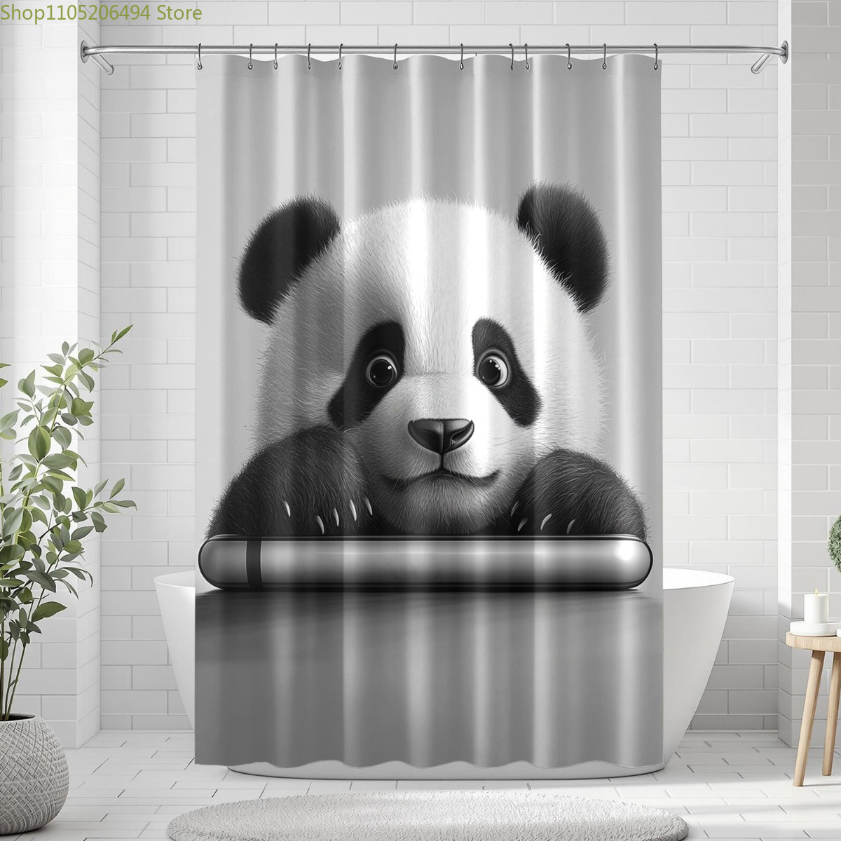 Cute Panda Bear Shower Curtain - Adorable Home Bathroom Ideas review and price