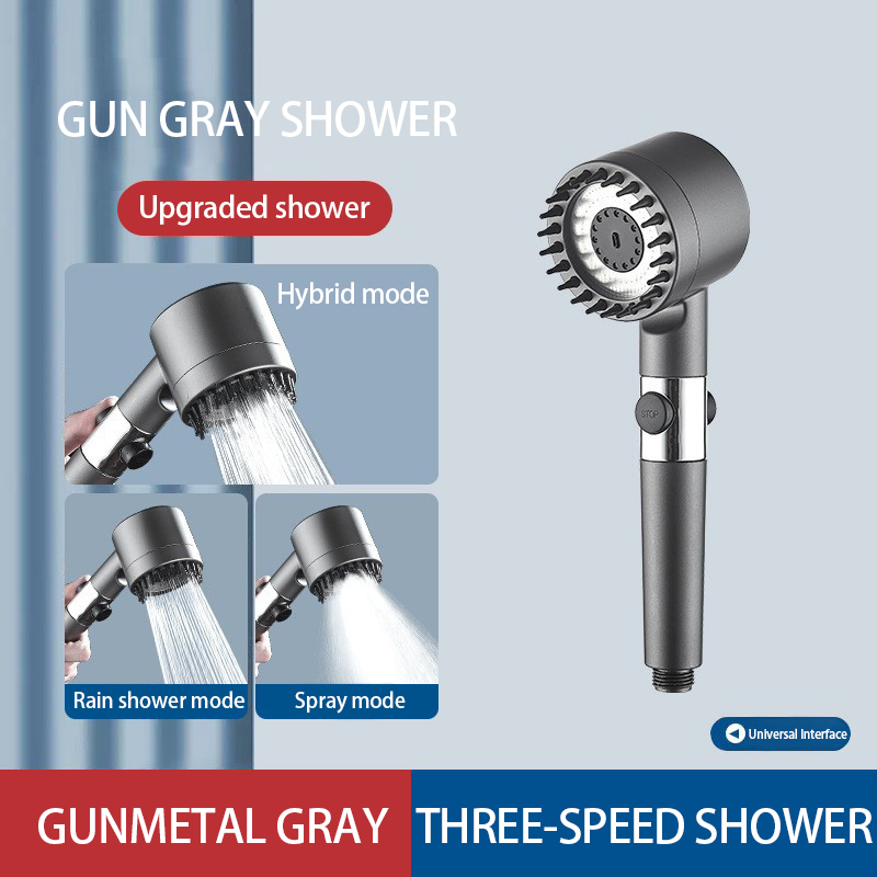 High-pressure Shower Head 3-mo - Home Bathroom Water Filter review and price