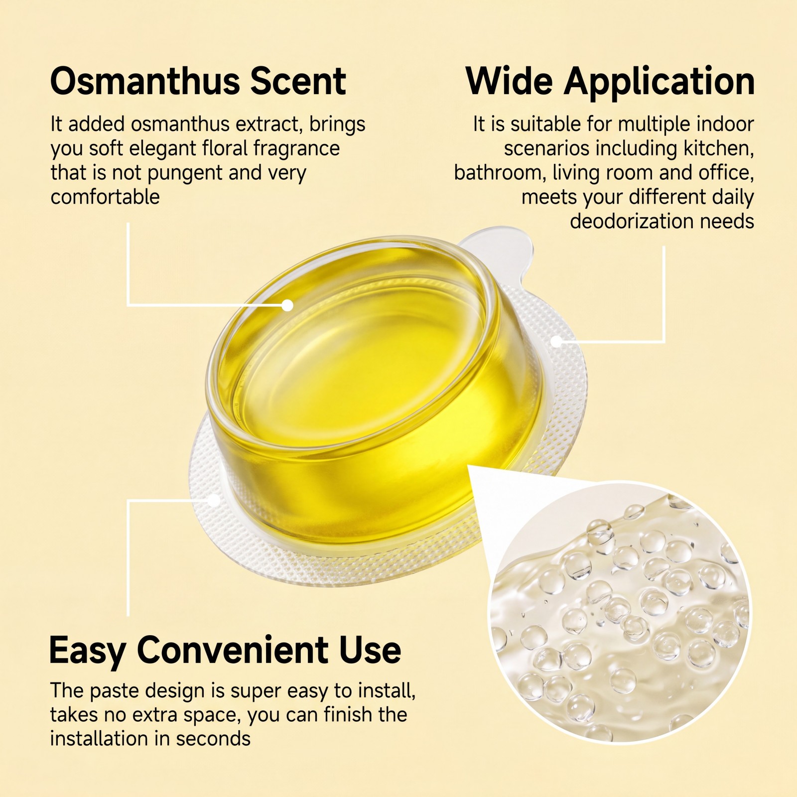 6x Osmanthus Trash Can Deodori - Home Bathroom Freshener review and price