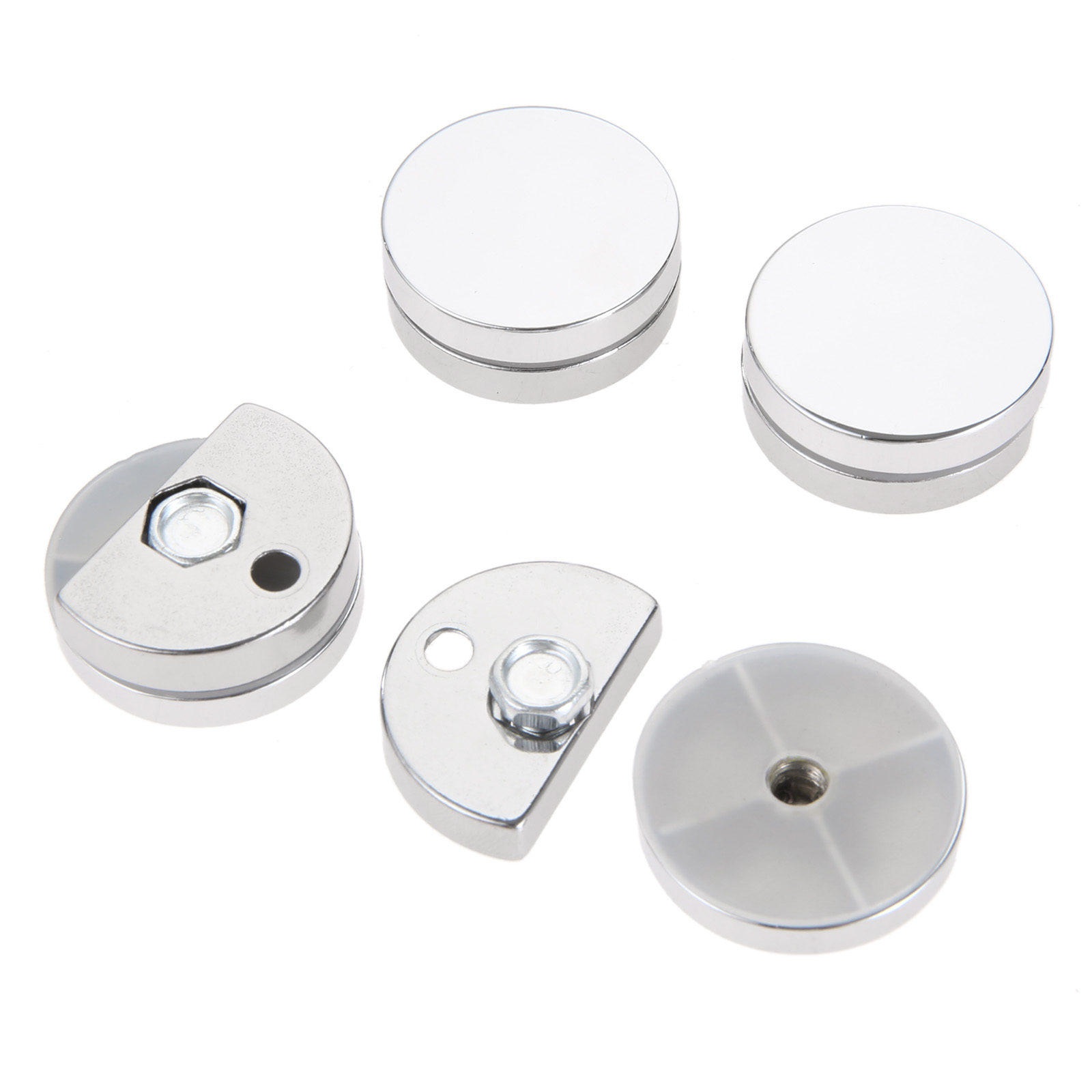 4Pcs 27mm Round Glass Clamp Mi - Home Hardware Bathroom Mirrors review and price