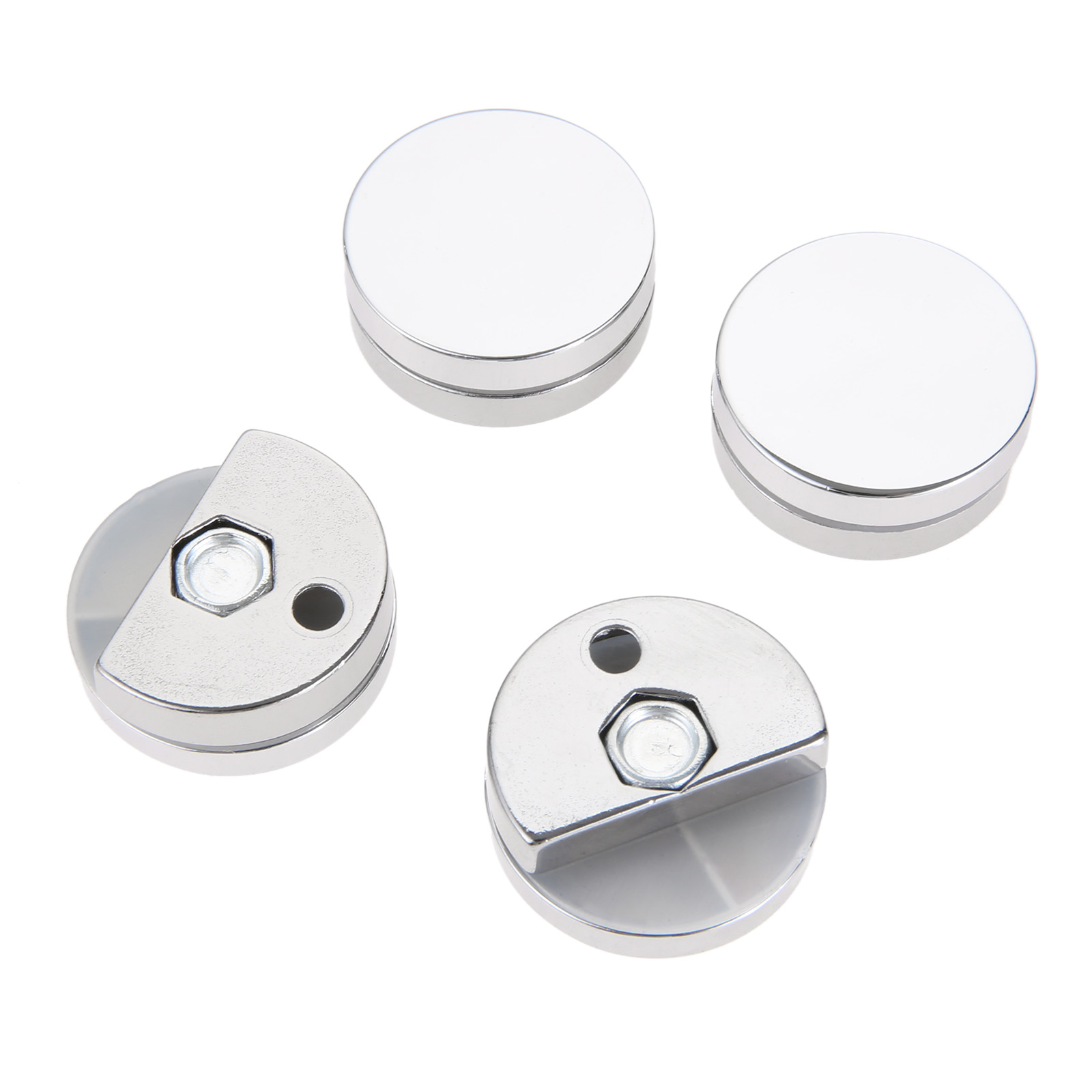 4Pcs 27mm Round Glass Clamp Mi - Home Hardware Bathroom Mirrors review and price