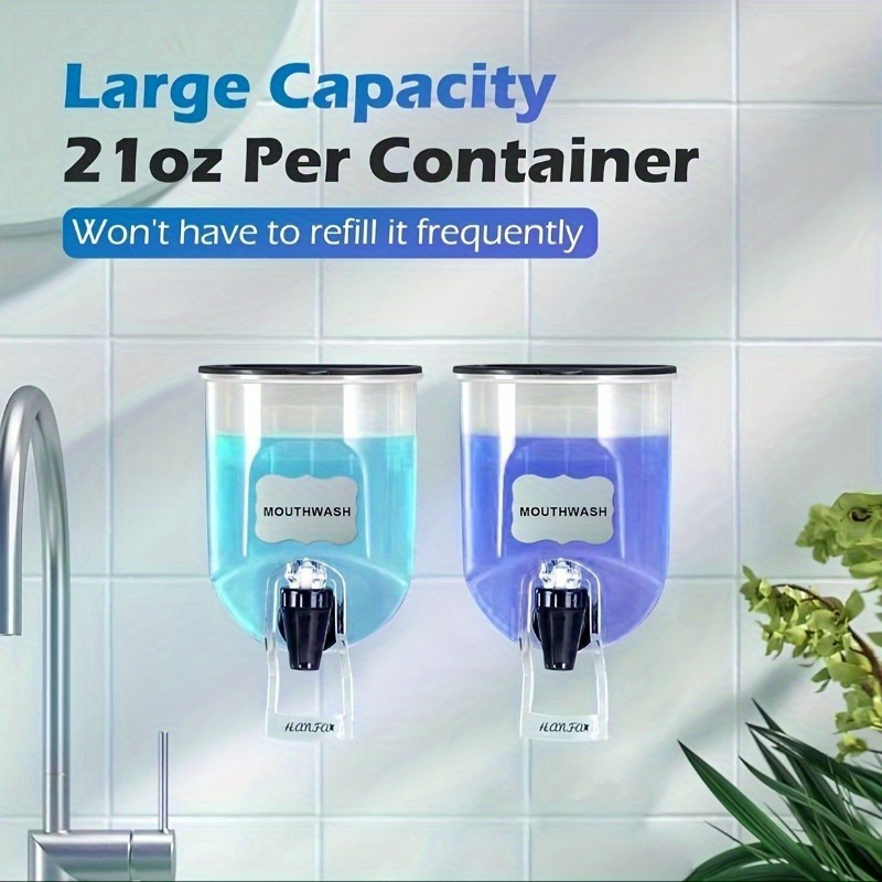 2PCS 600ml Mouthwash Dispenser - Home Bathroom Freshener review and price