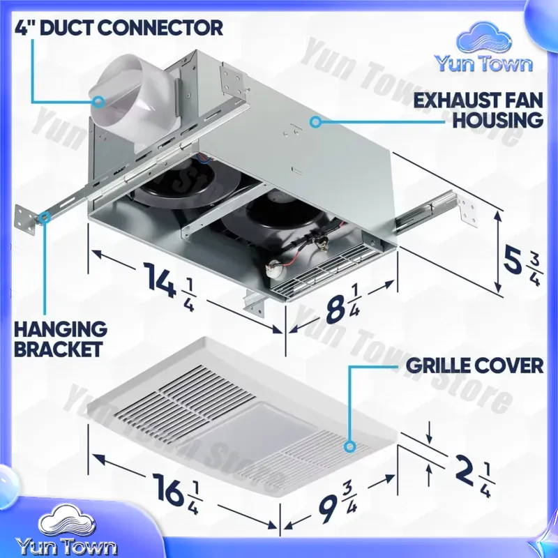for Bathroom Exhaust Fan with  - Home Bathroom Vent Fans review and price