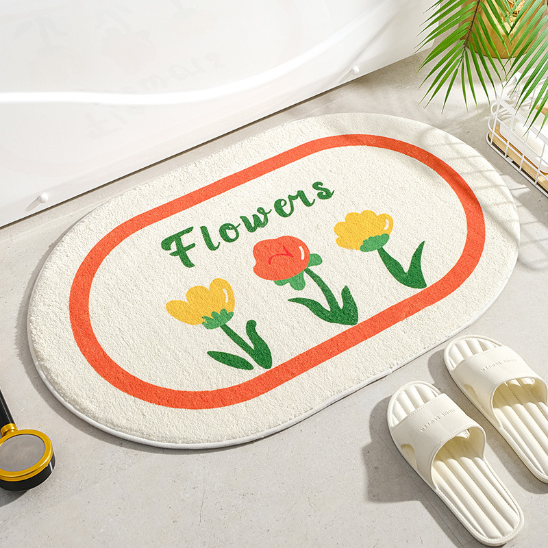 Small Fresh Floor Mats Soft Fl - Japan Bathroom.Home review and price