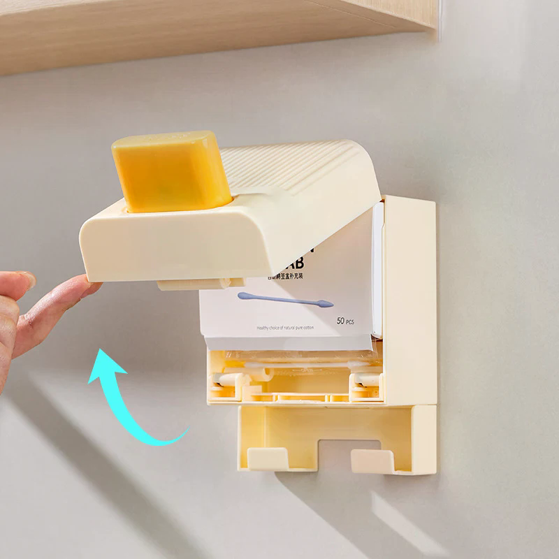 Press Cotton Swab Box Automati - Home Bathroom Organizer review and price