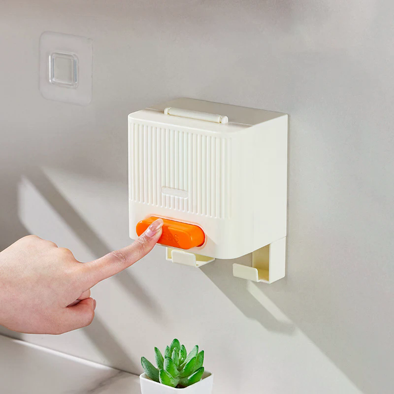 Press Cotton Swab Box Automati - Home Bathroom Organizer review and price