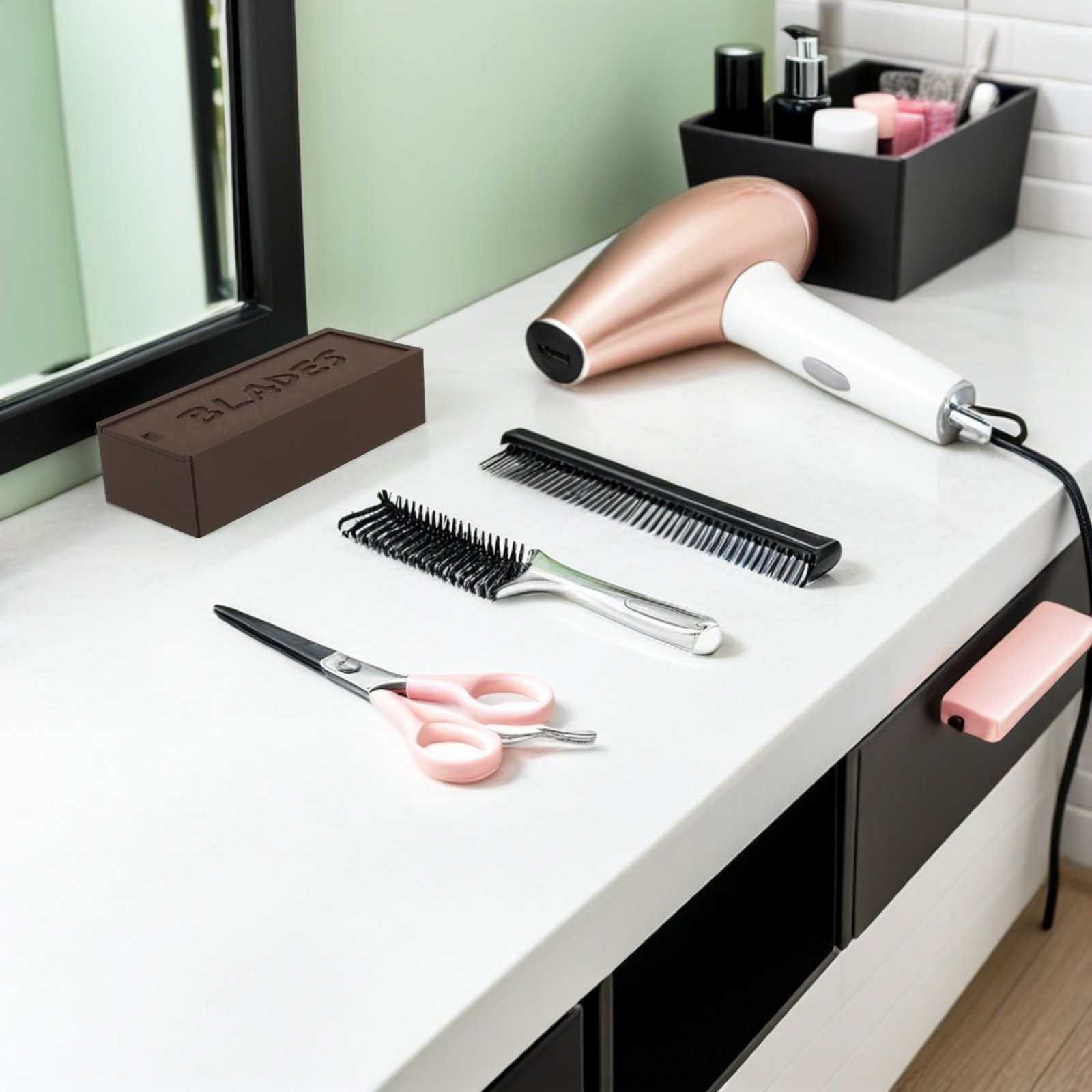 Double Compartment Brown Blade - Home Bathroom Organizer review and price