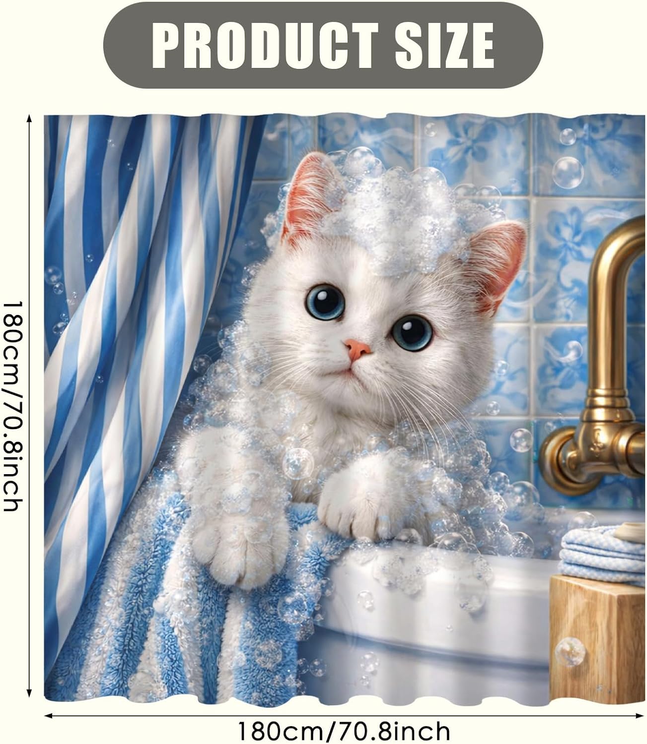 Adorable Kitten Bubble Shower  - Adorable Home Bathroom Ideas review and price