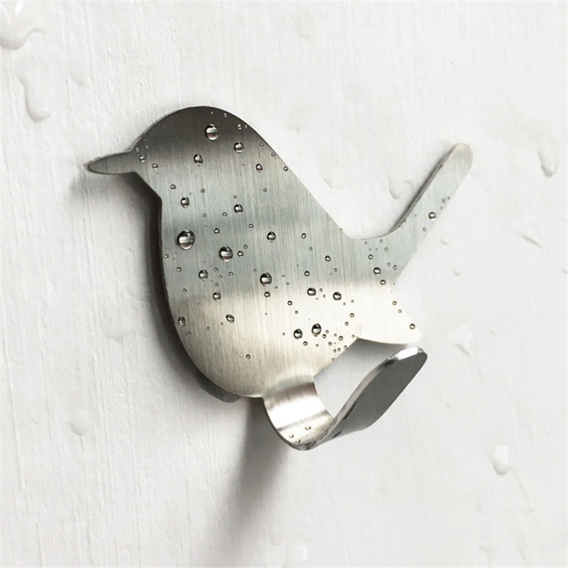 2Pcs Self Adhesive Hooks Bird  - Towel Bar Stainless review and price