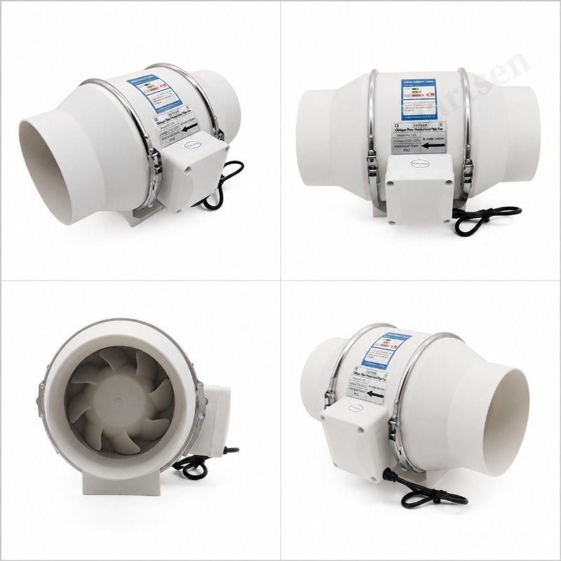 4/5/6 Inch Mixed Flow Inline F - Home Bathroom Vent Fans review and price