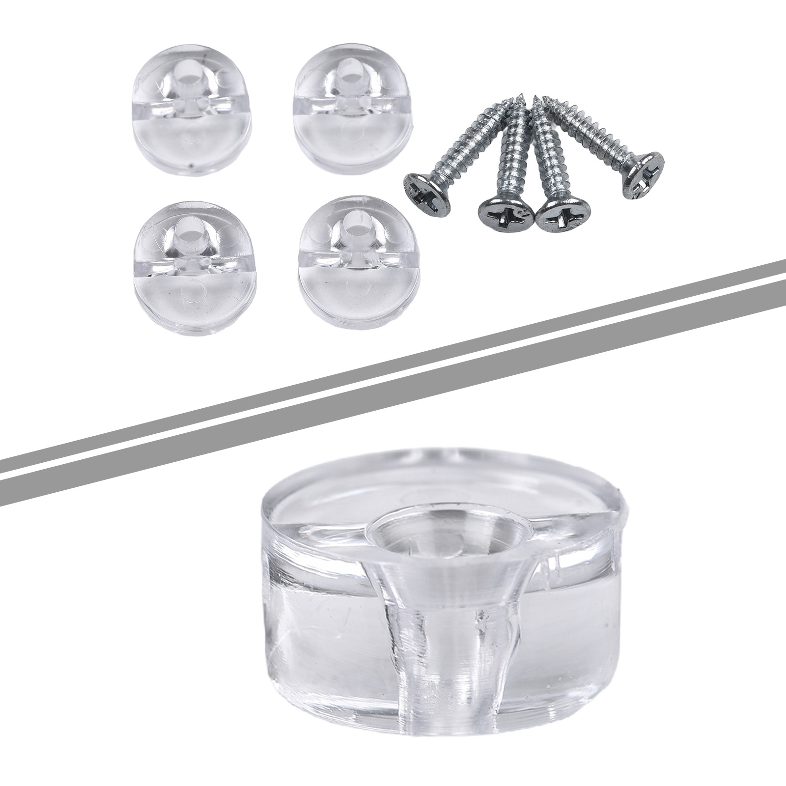 4PCS Mirror Fixing Clips Glass - Home Hardware Bathroom Mirrors review and price