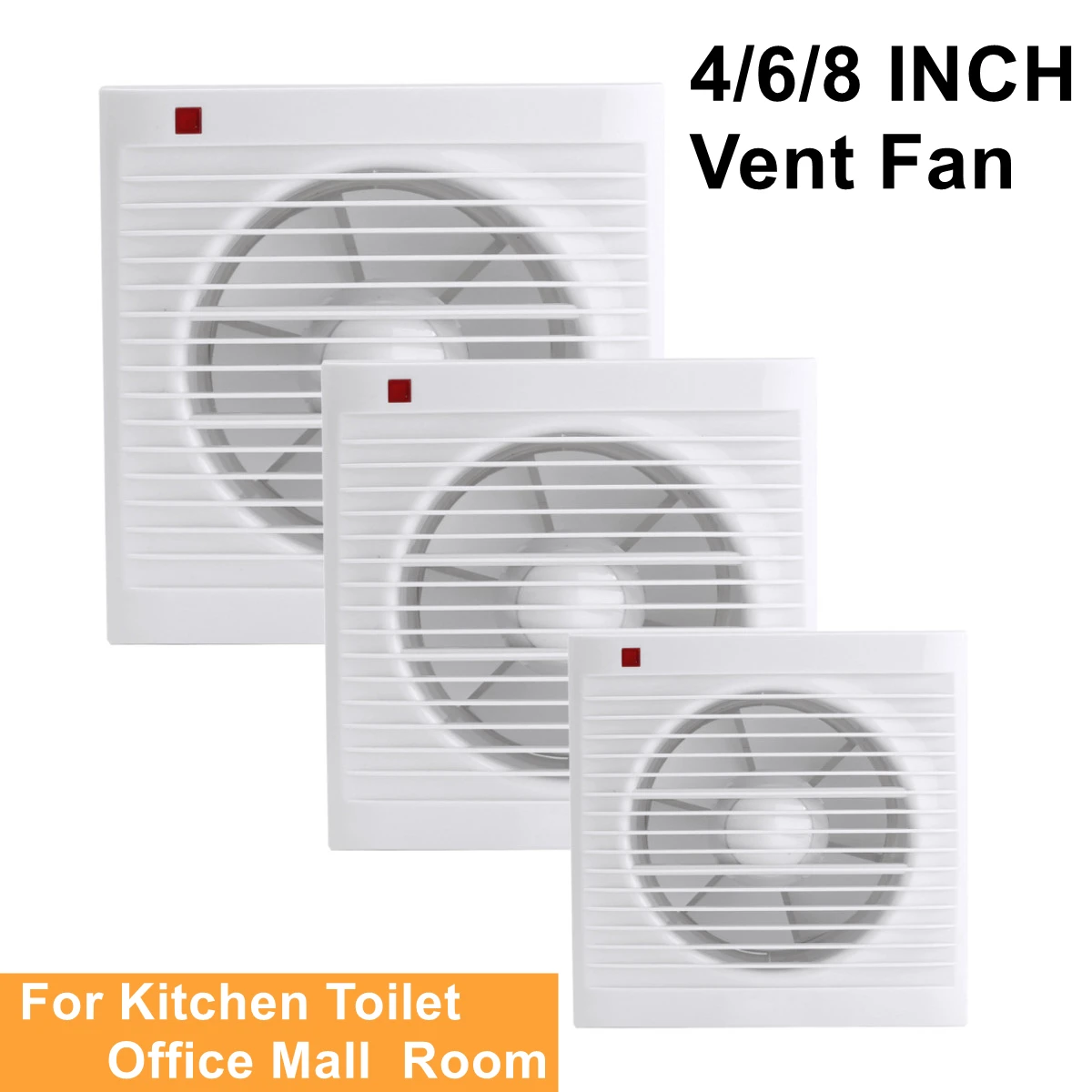 4 Inch 6 Inch 8 Inch 220V Mute - Home Bathroom Exhaust Fan review and price